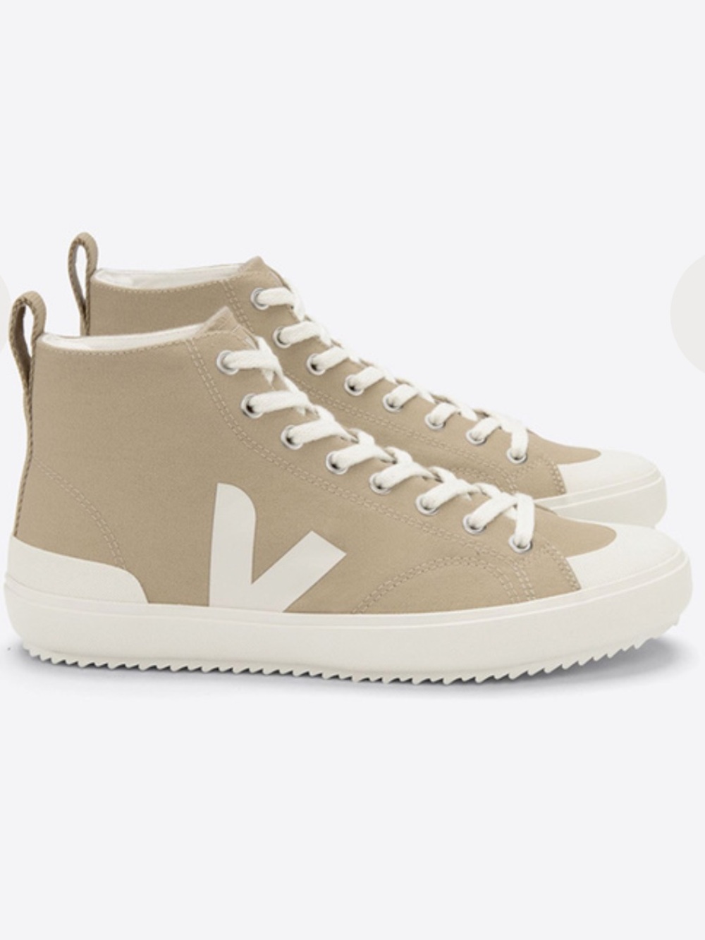 Veja women High-Top Sneakers in Beige and White size 8